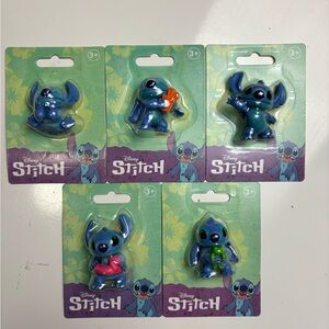 Disney Stitch Complete Set Of‎ 5 - 2 Inch Collection Figure